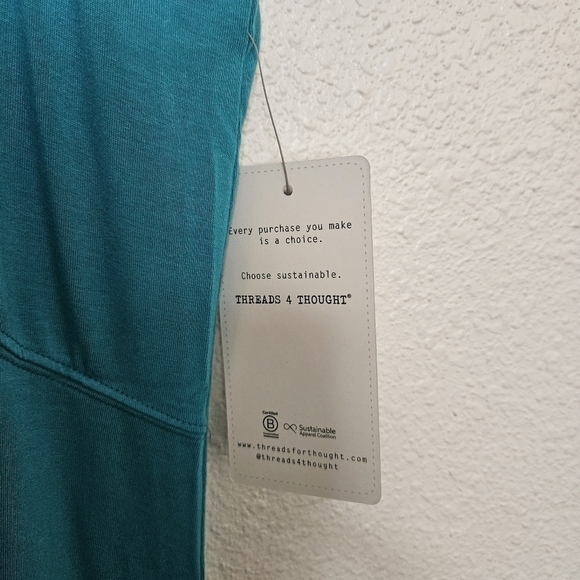 NWT Threads 4 Thought mini teal dress size xs - Picture 2 of 8